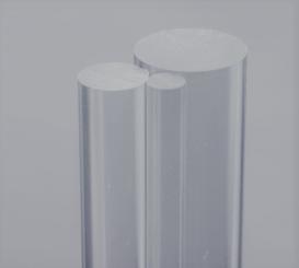 Acrylglas GS Rundstäbe farblos, 2000 mm Länge 